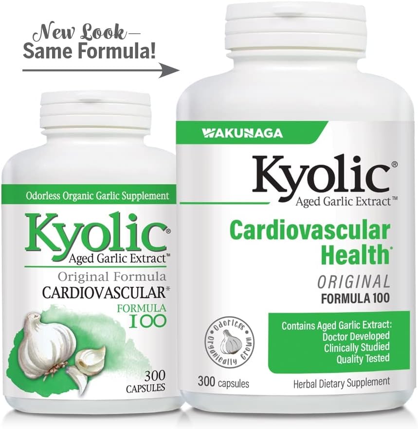 Wakunaga - Kyolic Aged Garlic Extract, cardiovascular health original formula 100 - 300 capsulas