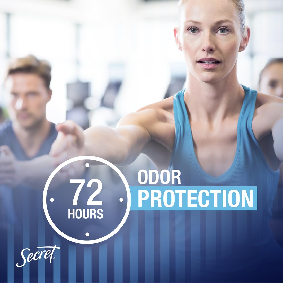 Secret Outlast para mujer Desodorante antitranspirante en gel transparente, completamente limpio, 73 gr