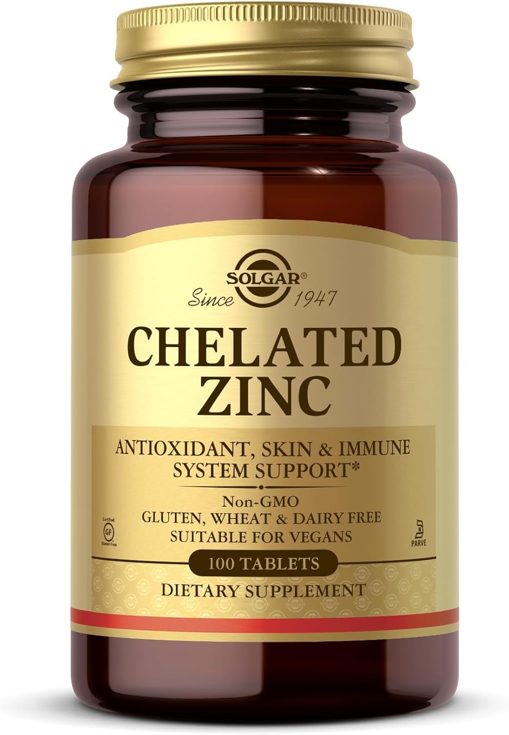 Solgar - Chelated Zinc(22mg), 100 tabletas