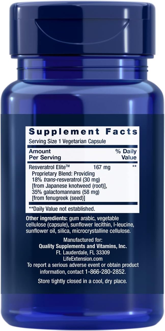 Resveratrol Elite 30 capsulas - Life extension