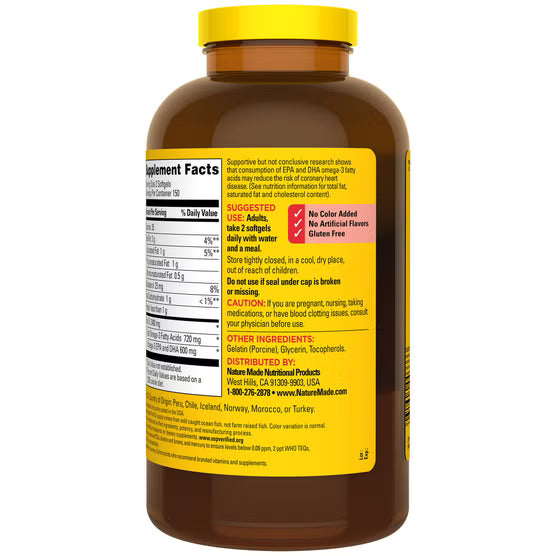 Nature Made Fish Oil 2400 mg, 300 capsulas