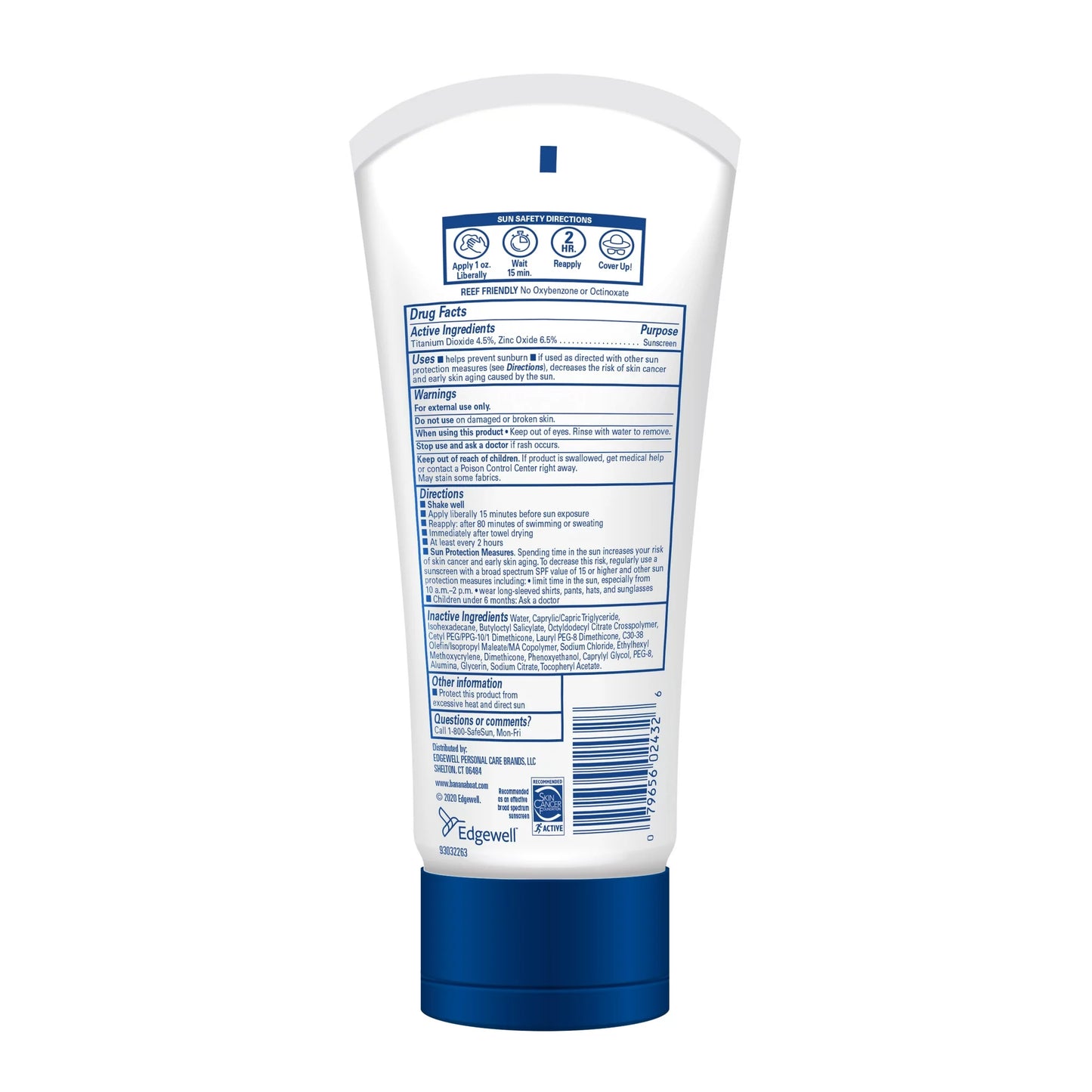Banana Boat Baby mineral - protección solar 50+ de 177ml 6FL OZ.