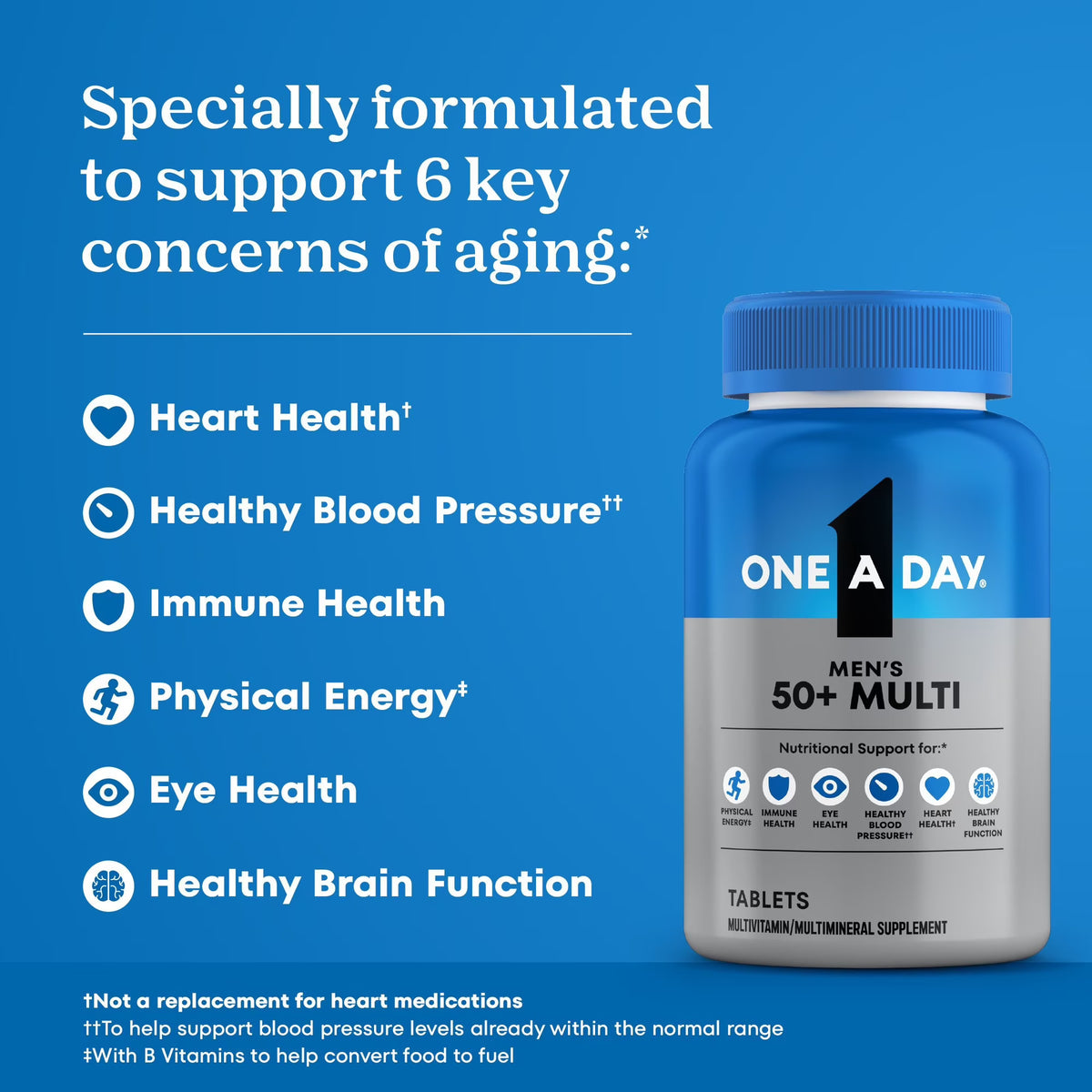 One a Day Men -Multivitaminico Para Hombres Mayores de 50 Años -300 tabletas
