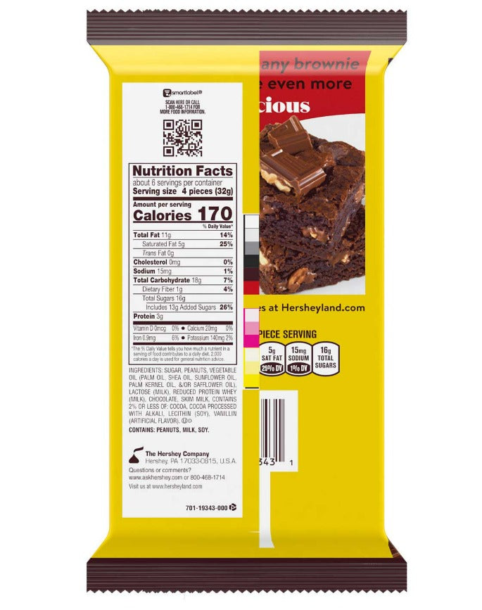 HERSHEY'S, MR. GOODBAR Chocolate and Peanut Giant Candy, 25 Piezas