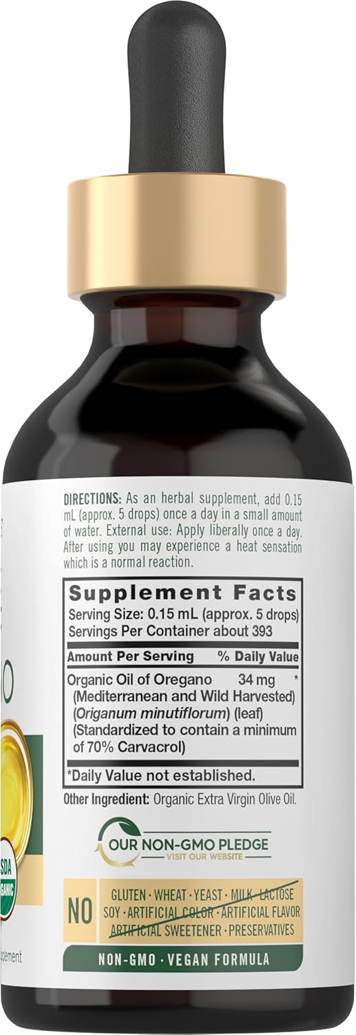 Carlyle - Aceite de oregano 34mg, 59ml(2 oz)