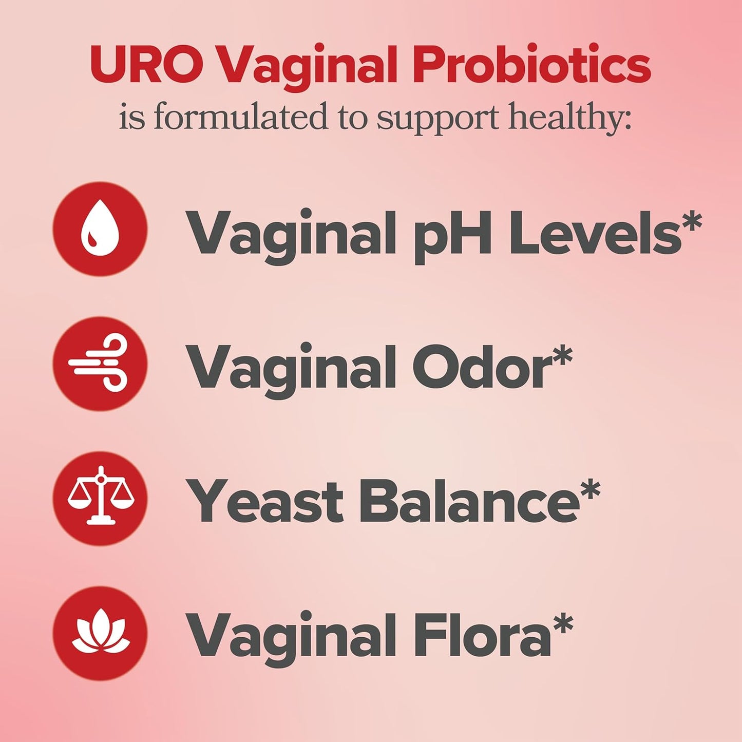 URO Vaginal Probiotics para la salud vaginal de las mujeres - 60 capsulas