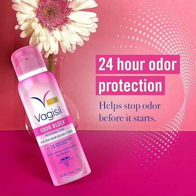 VAGISIL ODOR BLOCK - Freshening spray 24H de protección contra el olor - 73g