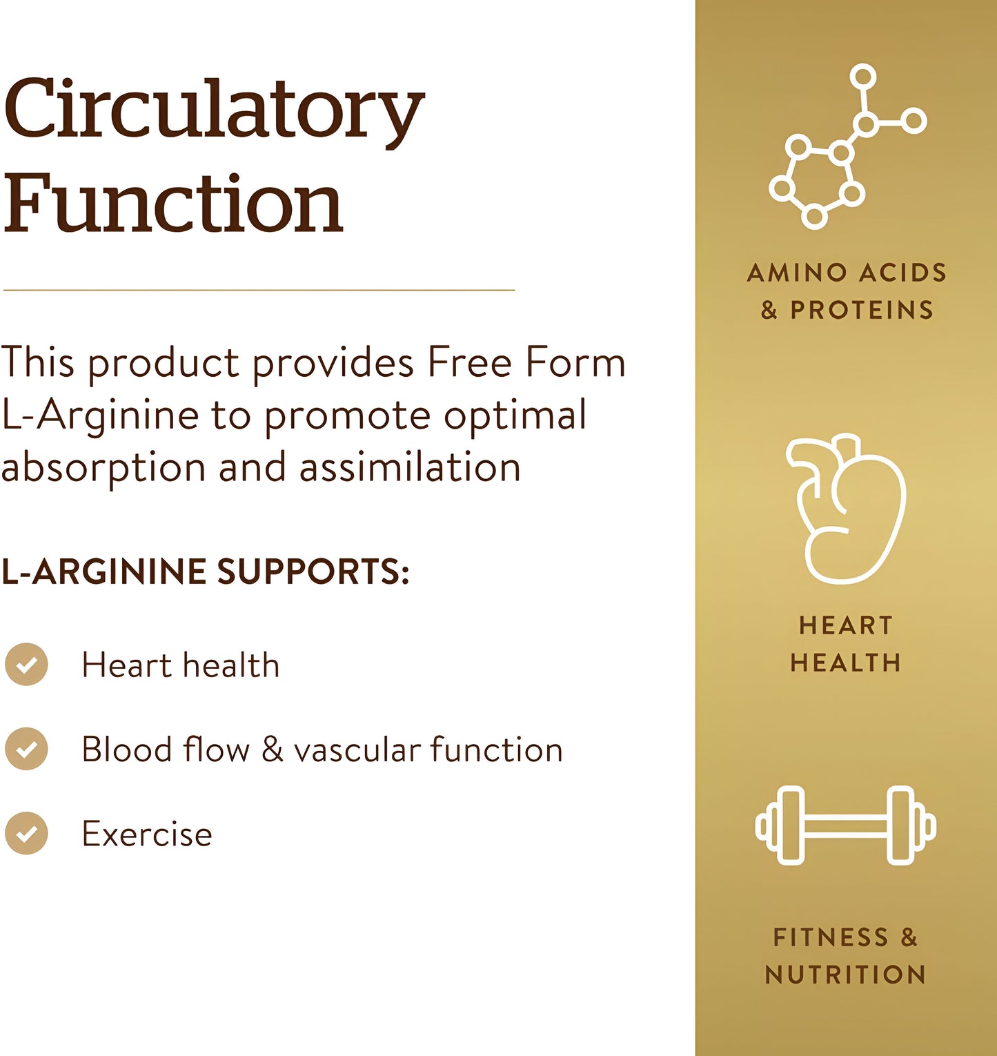 L-arginine 500mg- Solgar , capsulas