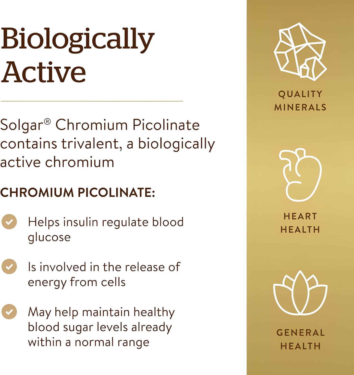 Picolinato de Chromium, 500 mcg, Solgar