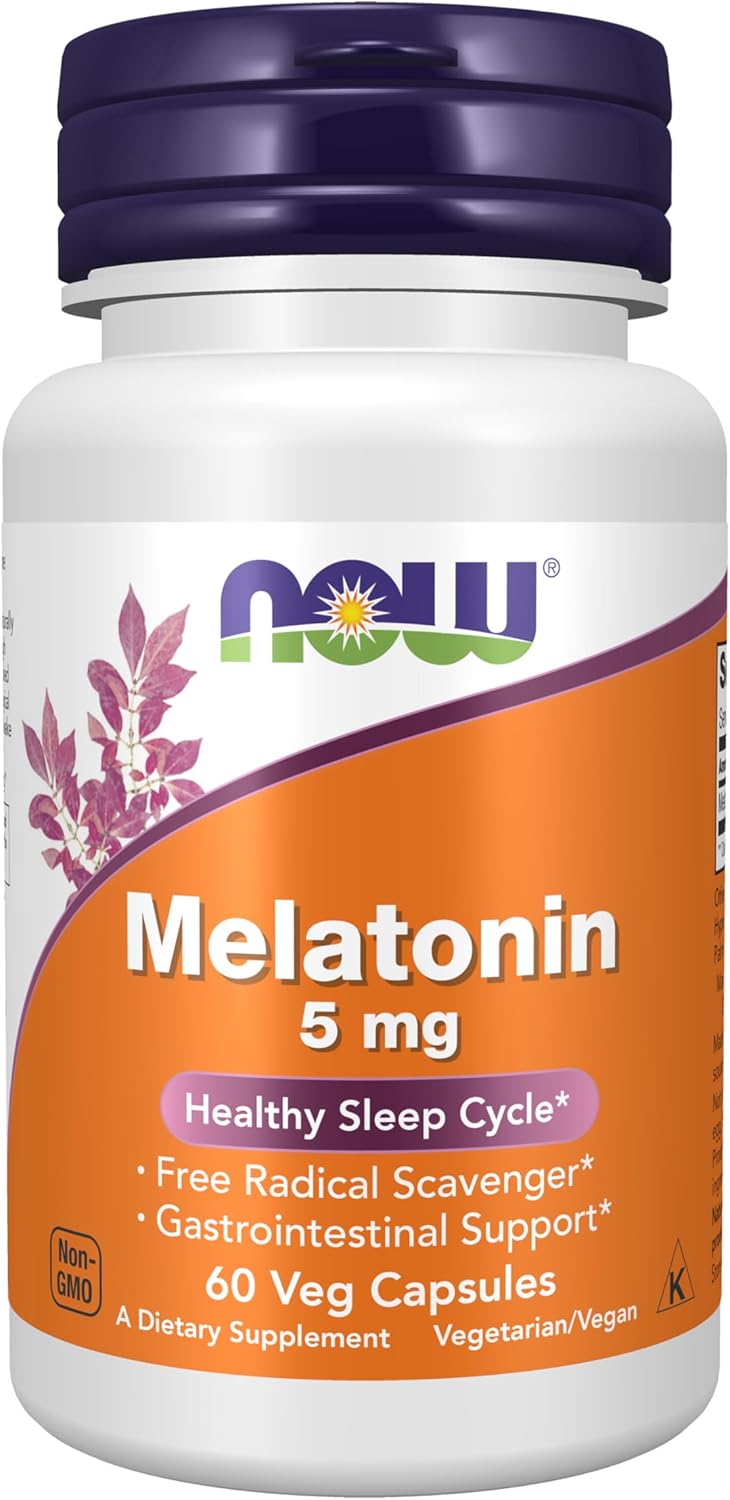 Melatonina 5mg , tabletas/cápsulas - Now