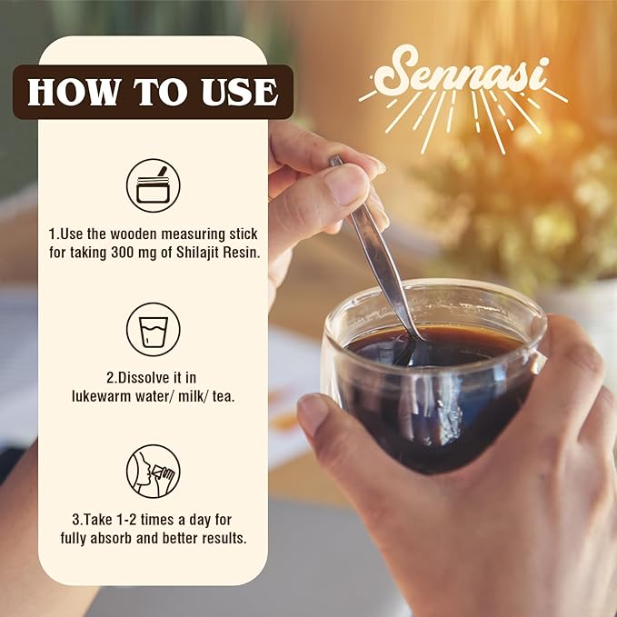 Shilajit Resina orgánica pura del Himalaya – 600 mg de máxima potencia 30 gr.