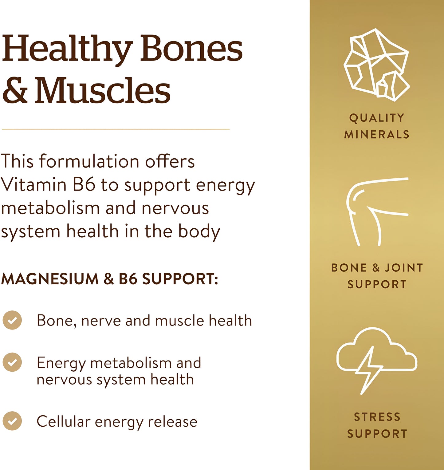 Solgar Magnesio con Vitamina B6, 250 Tabletas