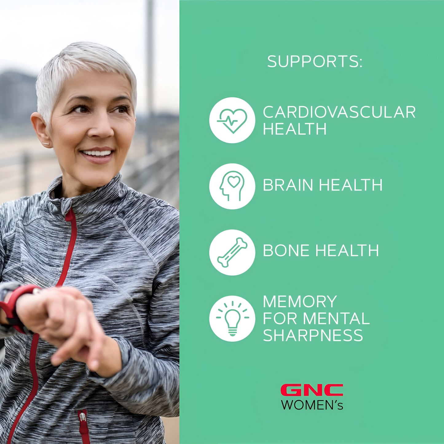 GNC Ultra Mega Programa Vitapak 50 Plus para mujer , 30 packs