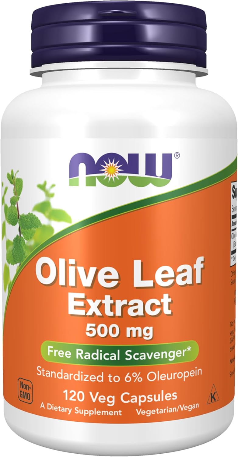 Now - Olive Leaf Extract 500mg, 120 capsulas veg