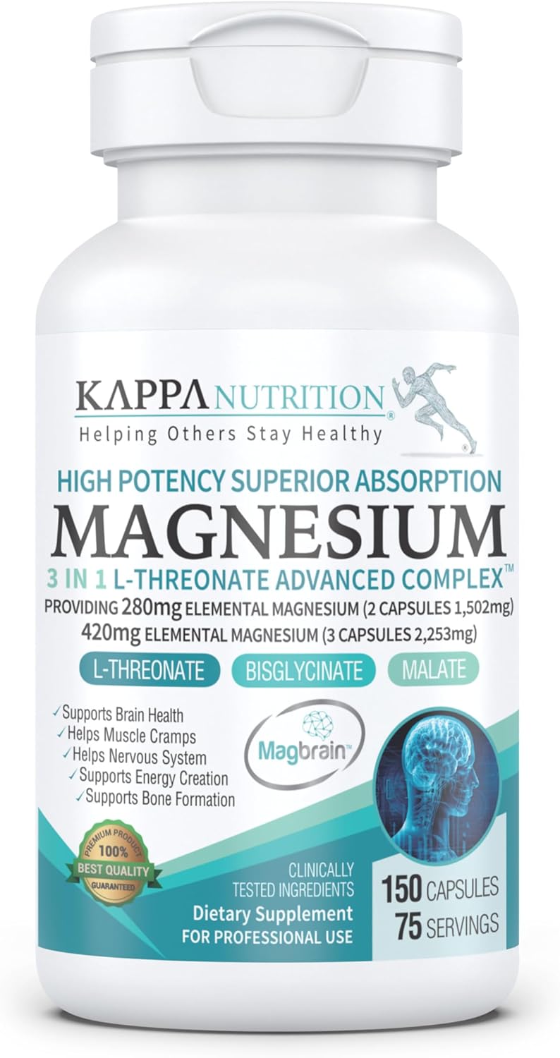 Magnesium 3 in 1 L-threonate advanced complex 150 capsulas