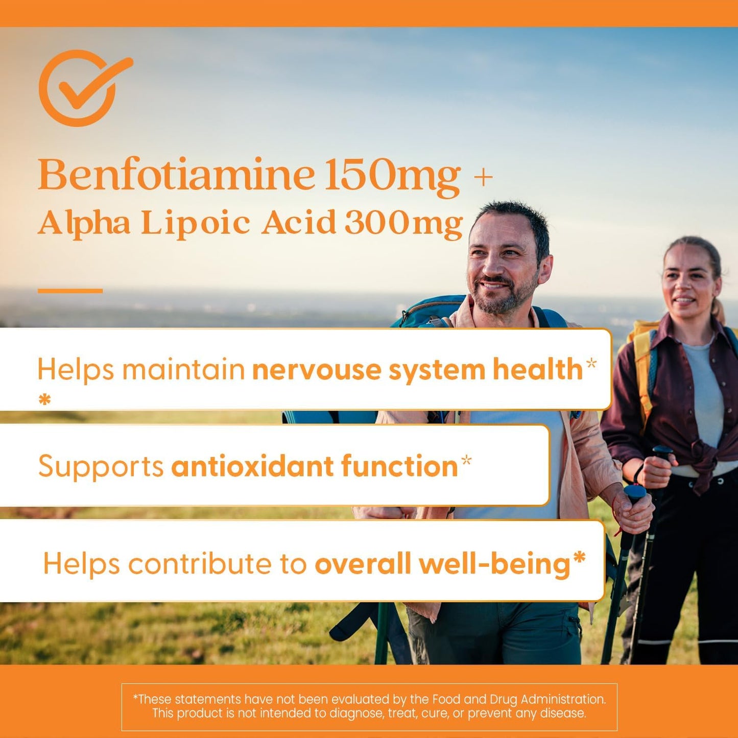 Doctor's Best Benfotiamine 150 + ácido alfa lipoico 300, 60 cápsulas vegetales