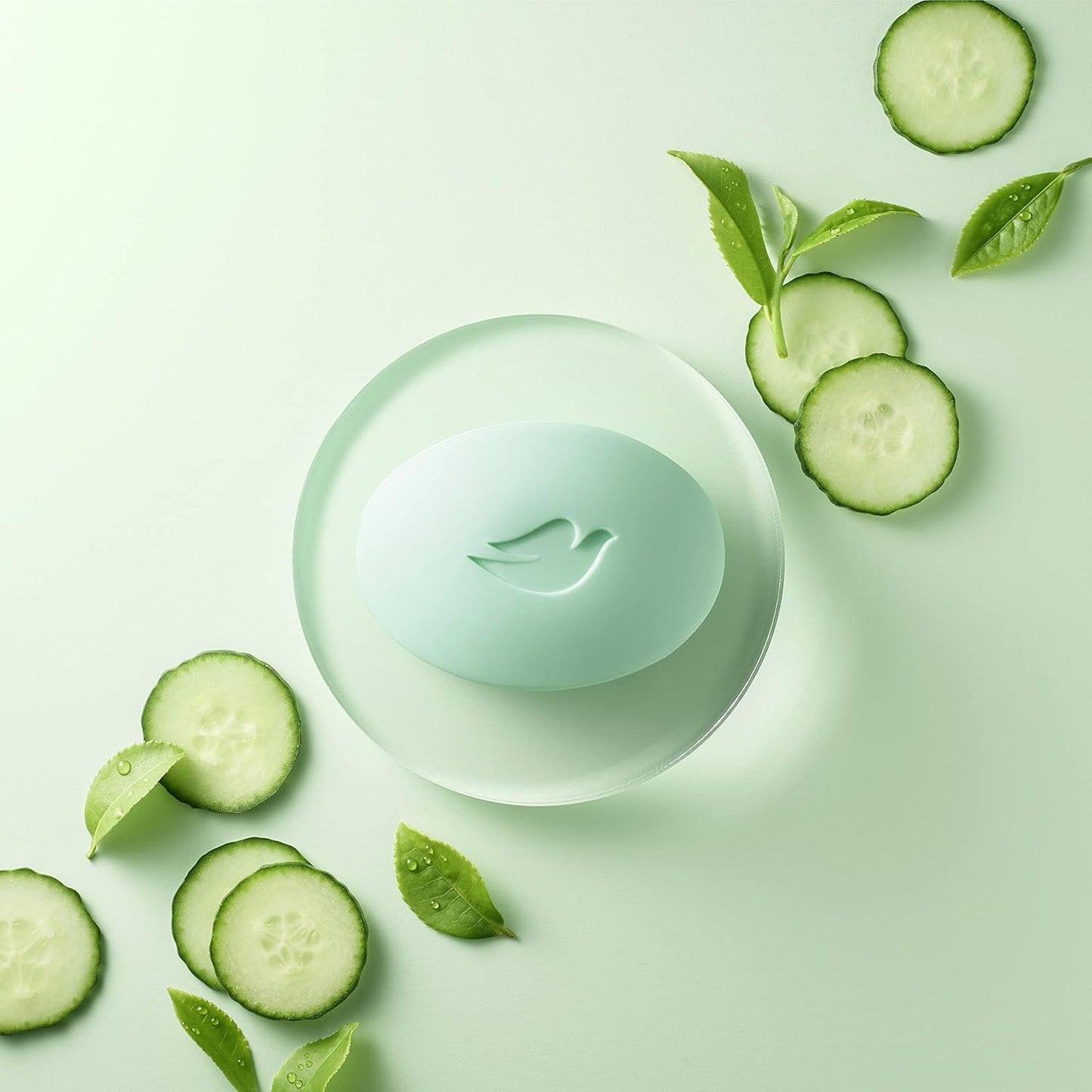 Dove cool moisture jabon en barra de pepino y te verde 106g