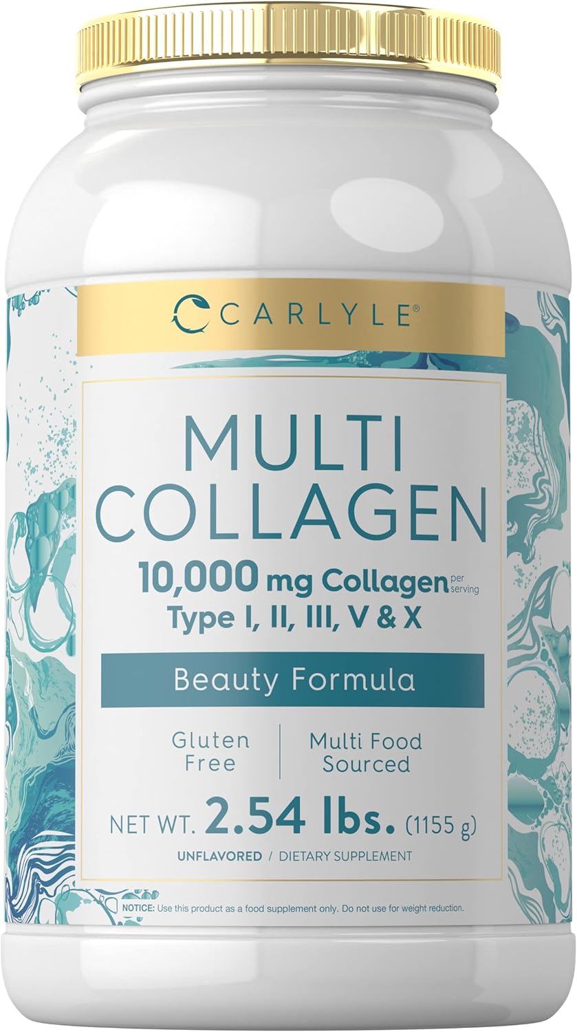 Carlyle - MultiCollagen 10,000mg Tipo I,II,II,V&X - 1155g