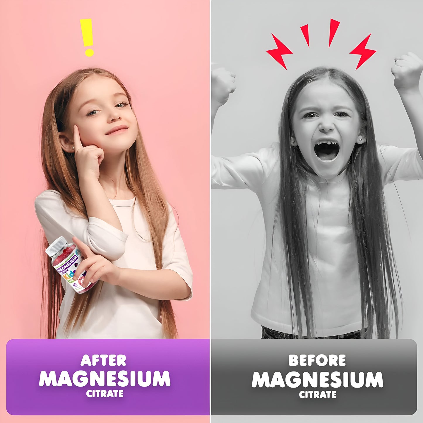DR.MORITZ Kids Calm Gomitas de magnesio sin azúcar para niños 100 mg 60 gomitas - a partir de 2 años a +