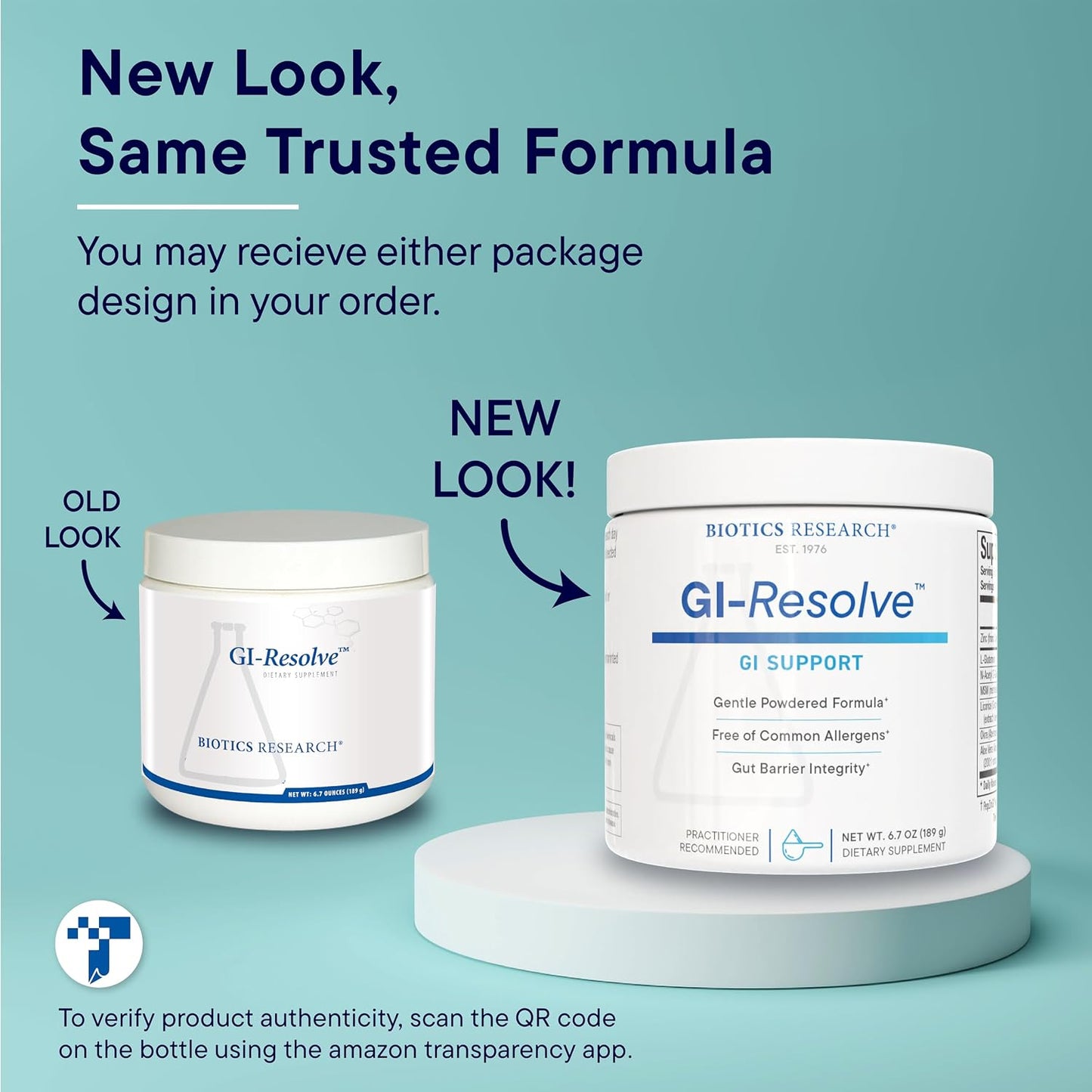 BIOTICS RESEARCH GI Resolve Fórmula avanzada de L-glutamina en polvo, 189gr
