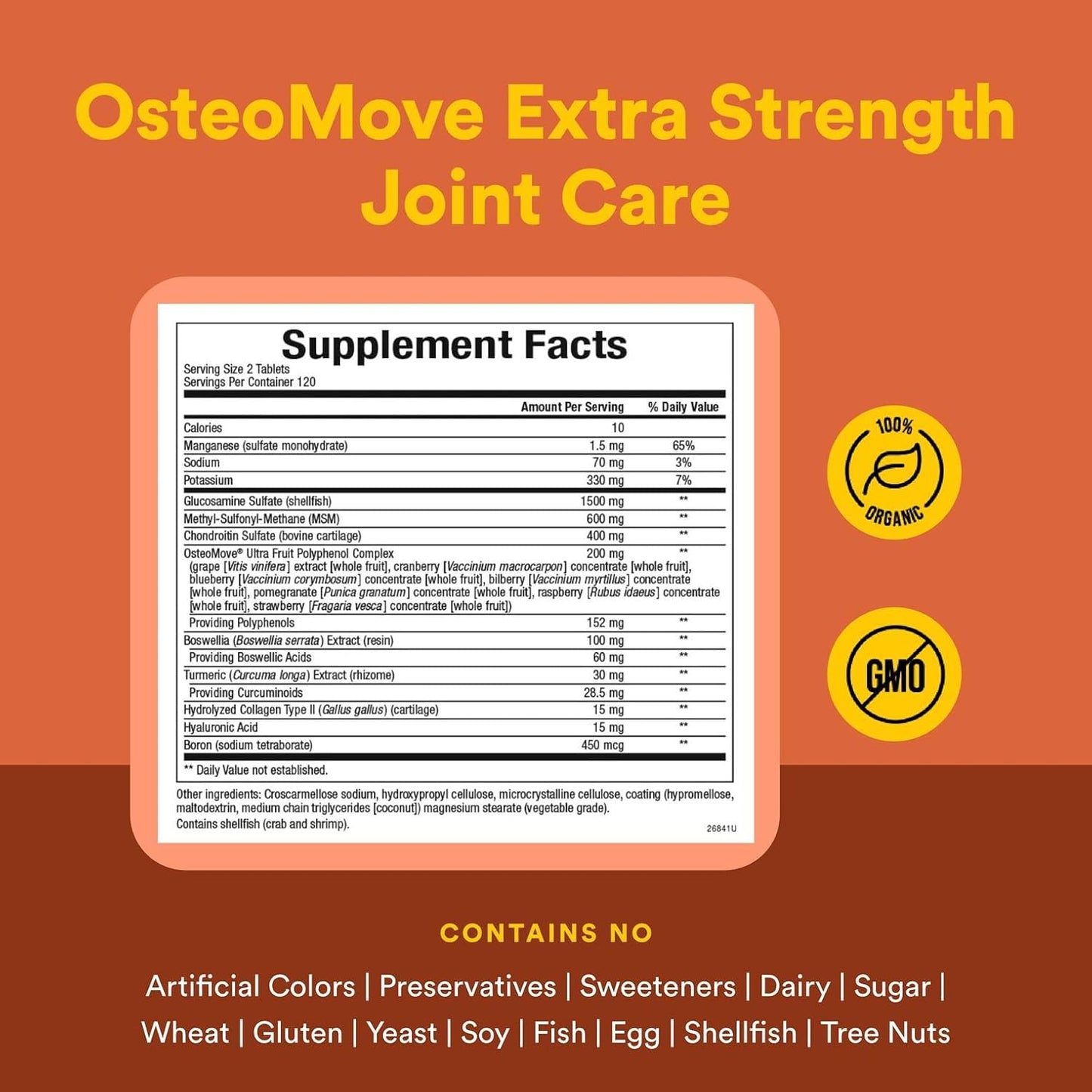Natural Factor - OsteoMove Extra Strength Joint Care. 240 tabletas
