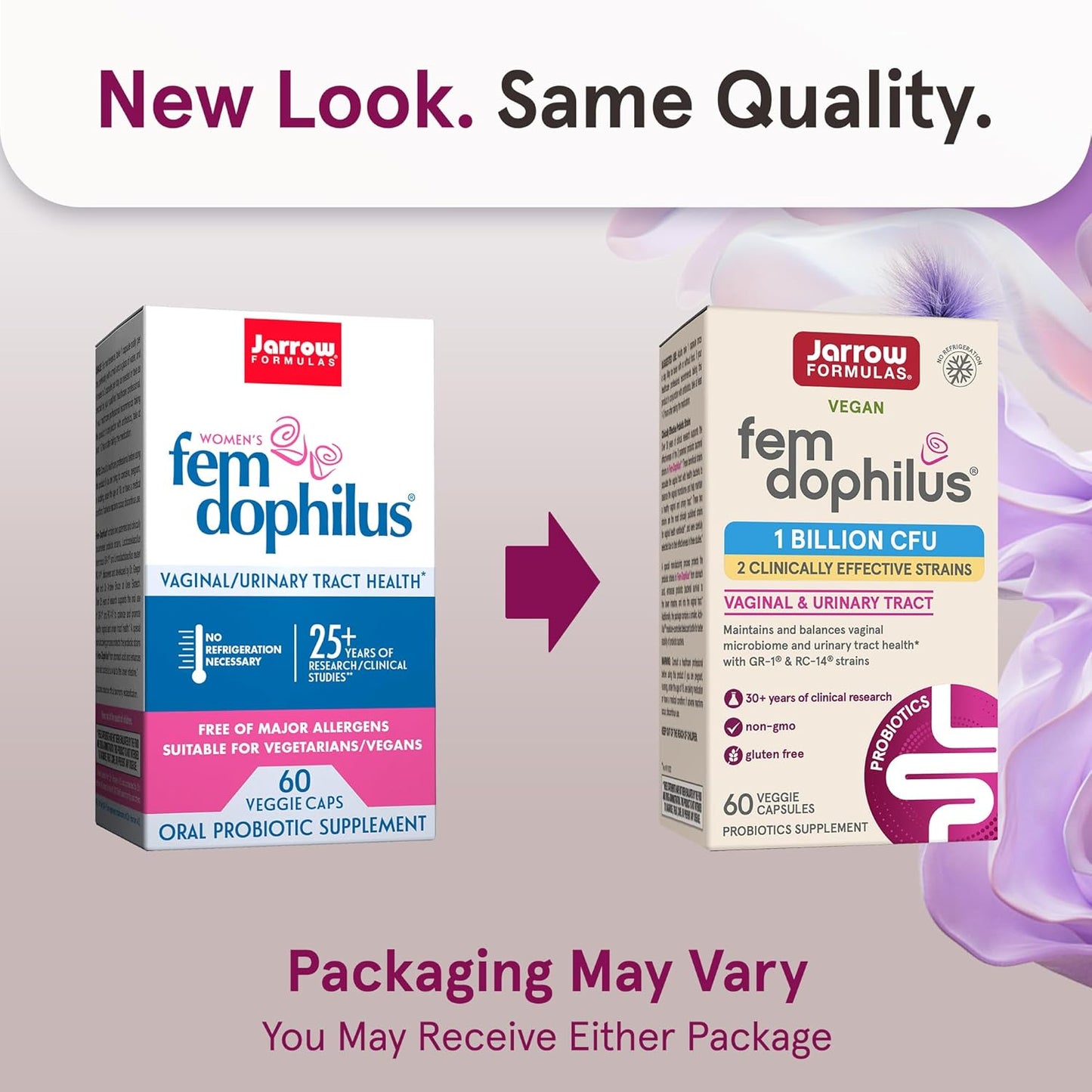 Jarrow Formulas - Fem dophilus 1 Billion CFU Vaginal & Urinary Tract, 60 Capsulas