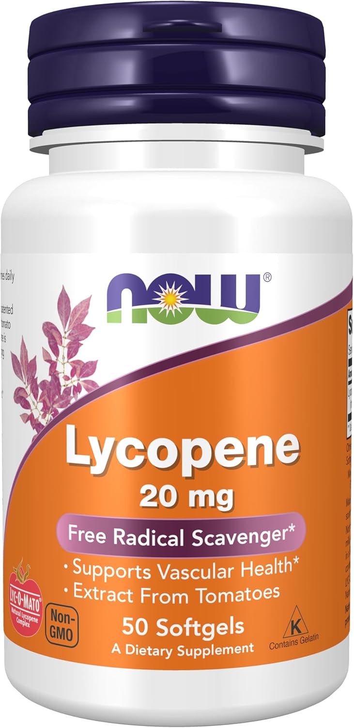 Now - Lycopene 20mg, 50 capsulas
