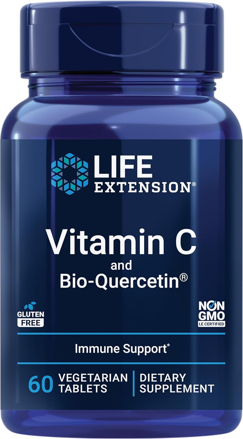 Life Extension - Vitamina C con Bio-quercetin, 60 tabletas vegetarianas