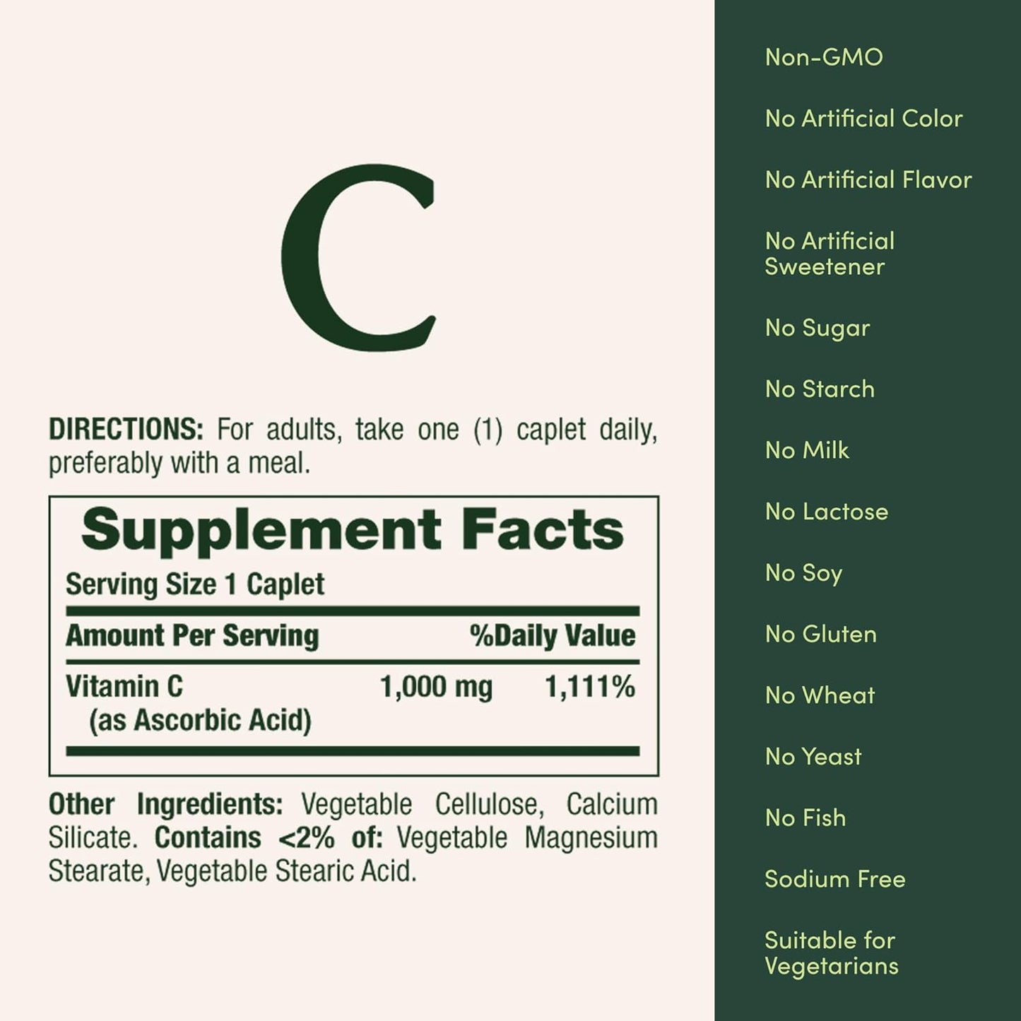 Natures Bounty - Vitamina C 1000mg, 100 tabletas