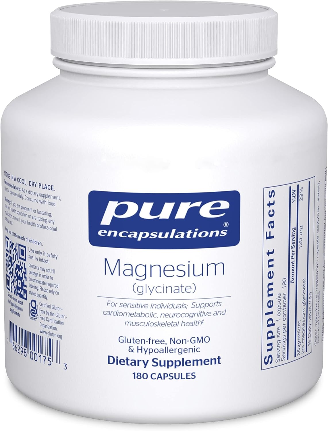 Pure Encapsulations - Magnesio Glicinato en Cápsulas