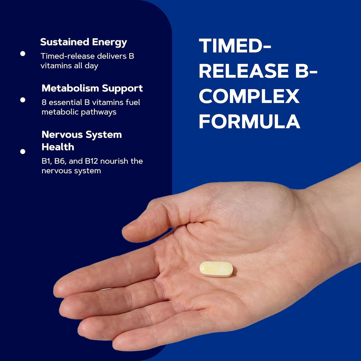 GNC - B-COMPLEX 150 Liberacion prolongada, 100 capsulas