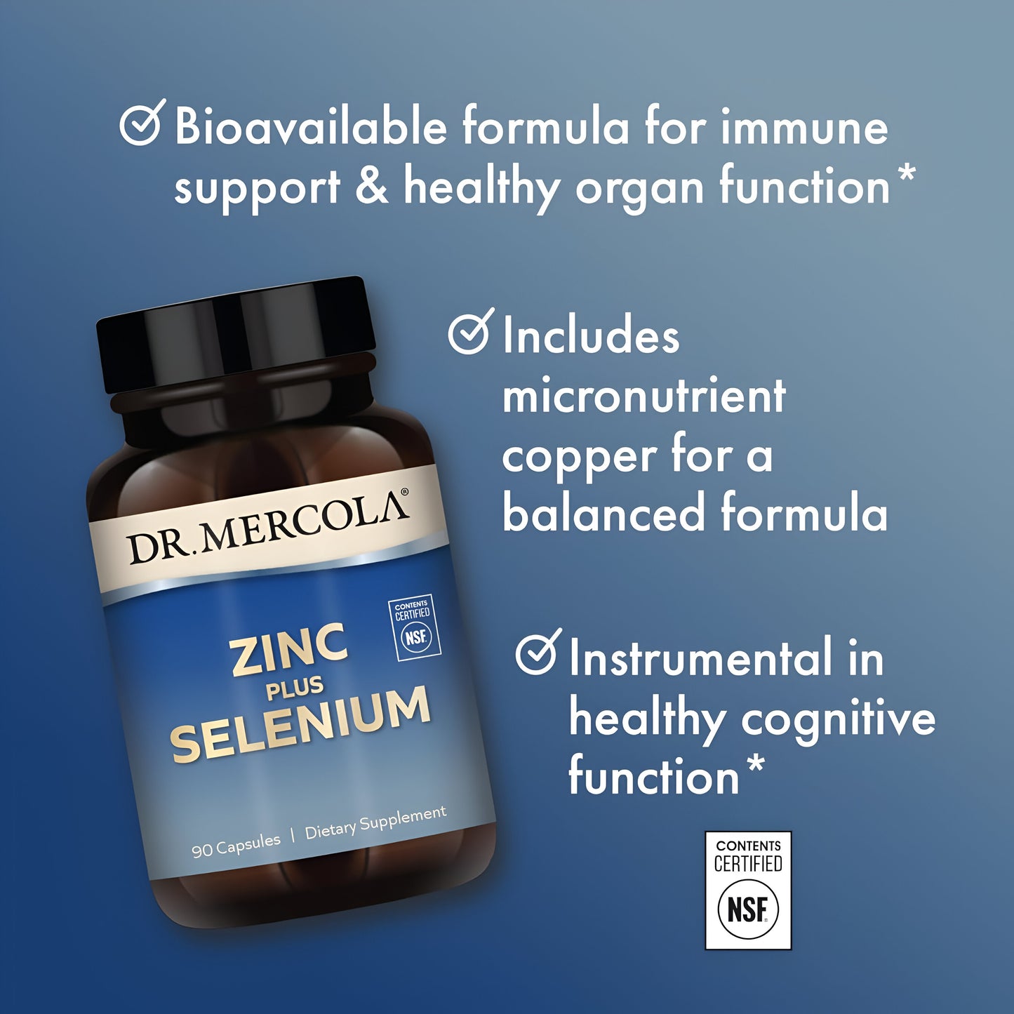 Dr. Mercola Zinc plus selenium , capsulas