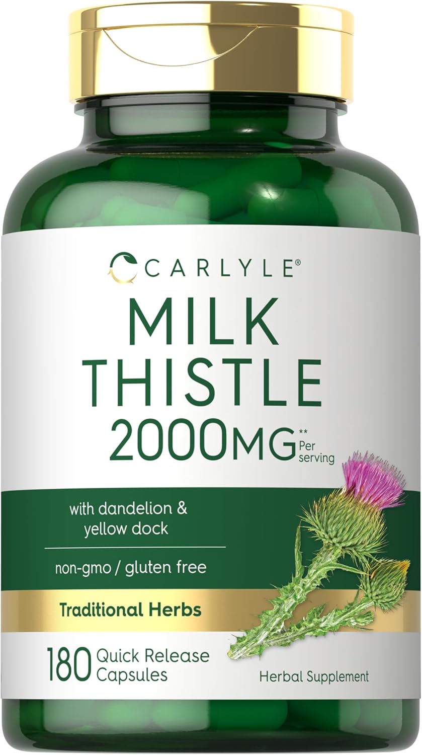 Carlyle Milk Thistle 2000 mg 180 cápsulas