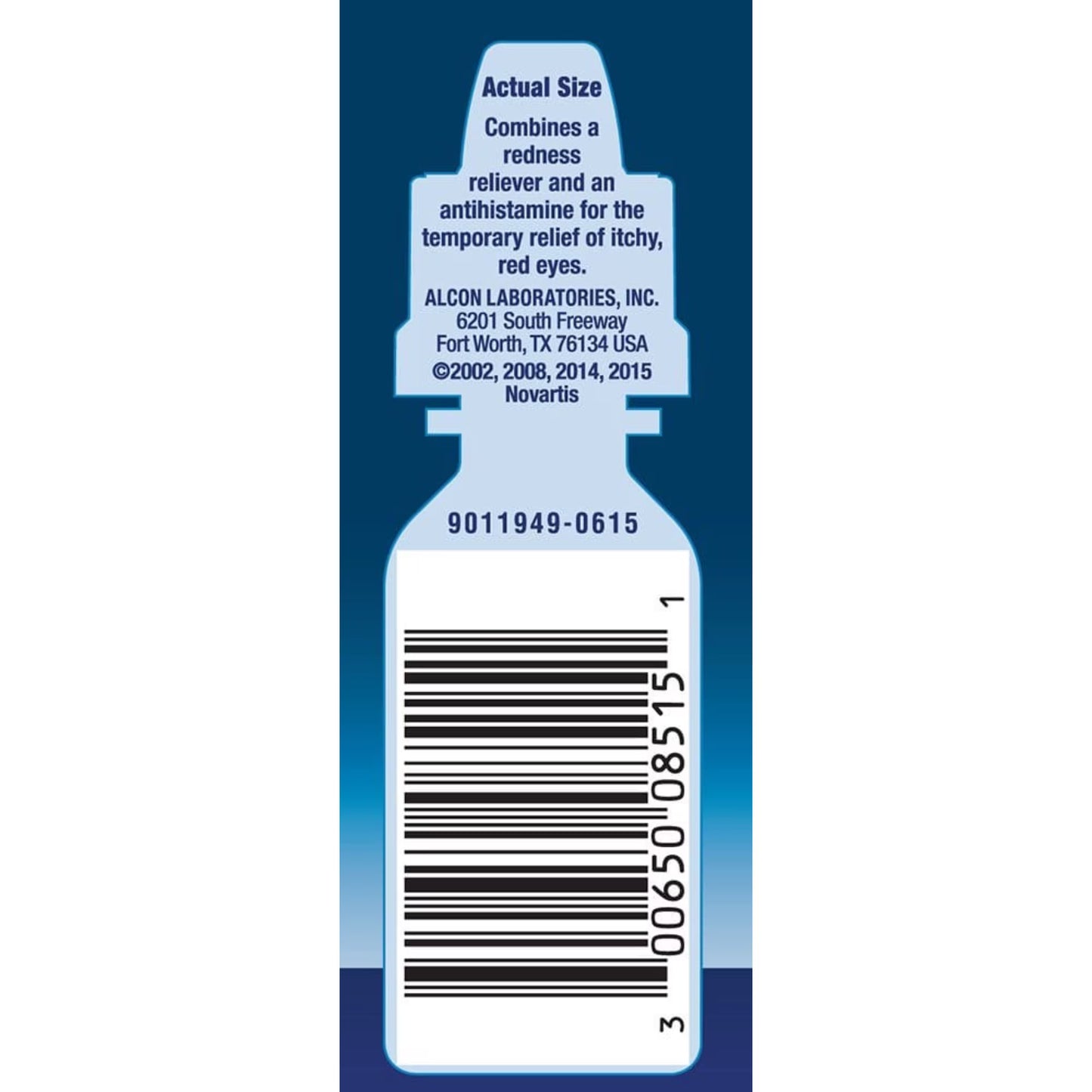Naphcon A - Gotas oftálmicas antihistamínicas para el alivio de la alergia ocular, 15ml