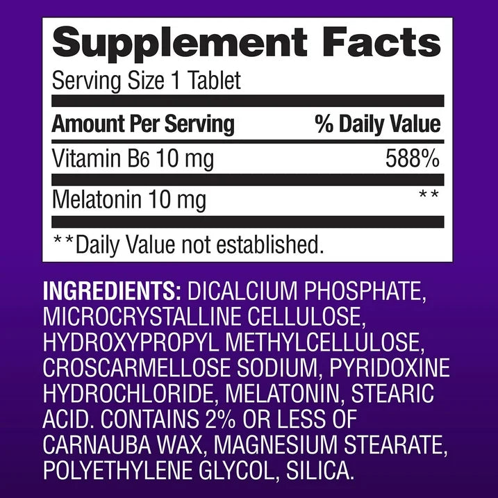 Melatonin - Member's Mark - 10mg Liberacion prolongada - 300 Tabletas
