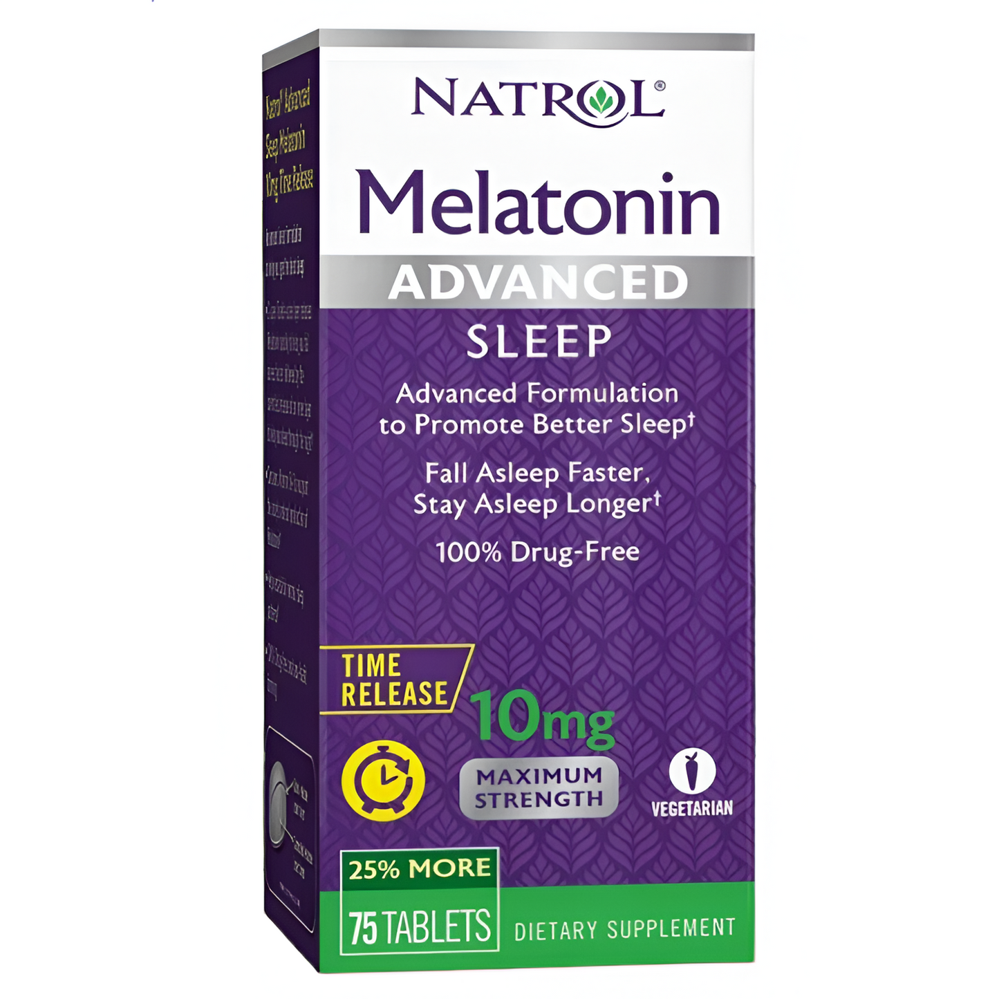 MELATONINA NATROL 10MG. ADVANCED SLEEP- TIME RELEASE en TABLETAS