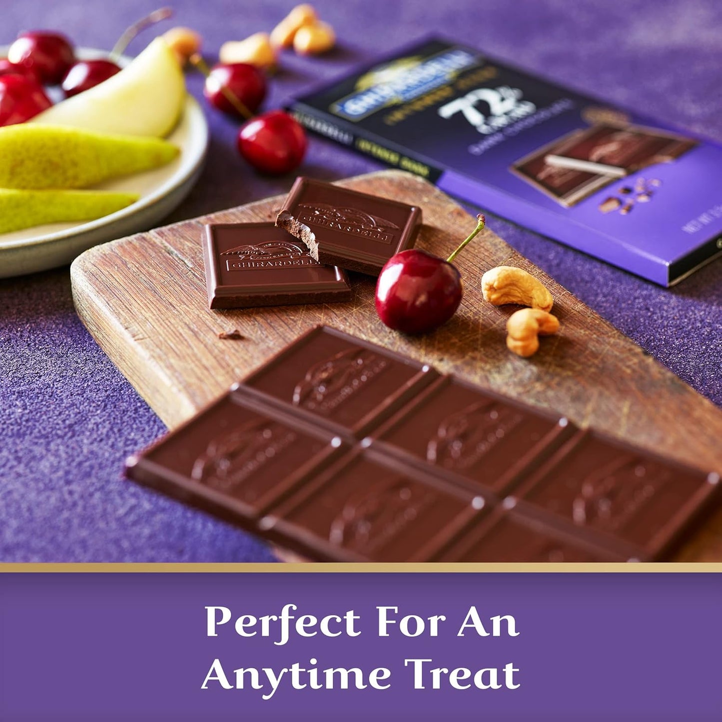 Ghirardelli Intense Dark 72% Cacao Dark Chocolate - 100g