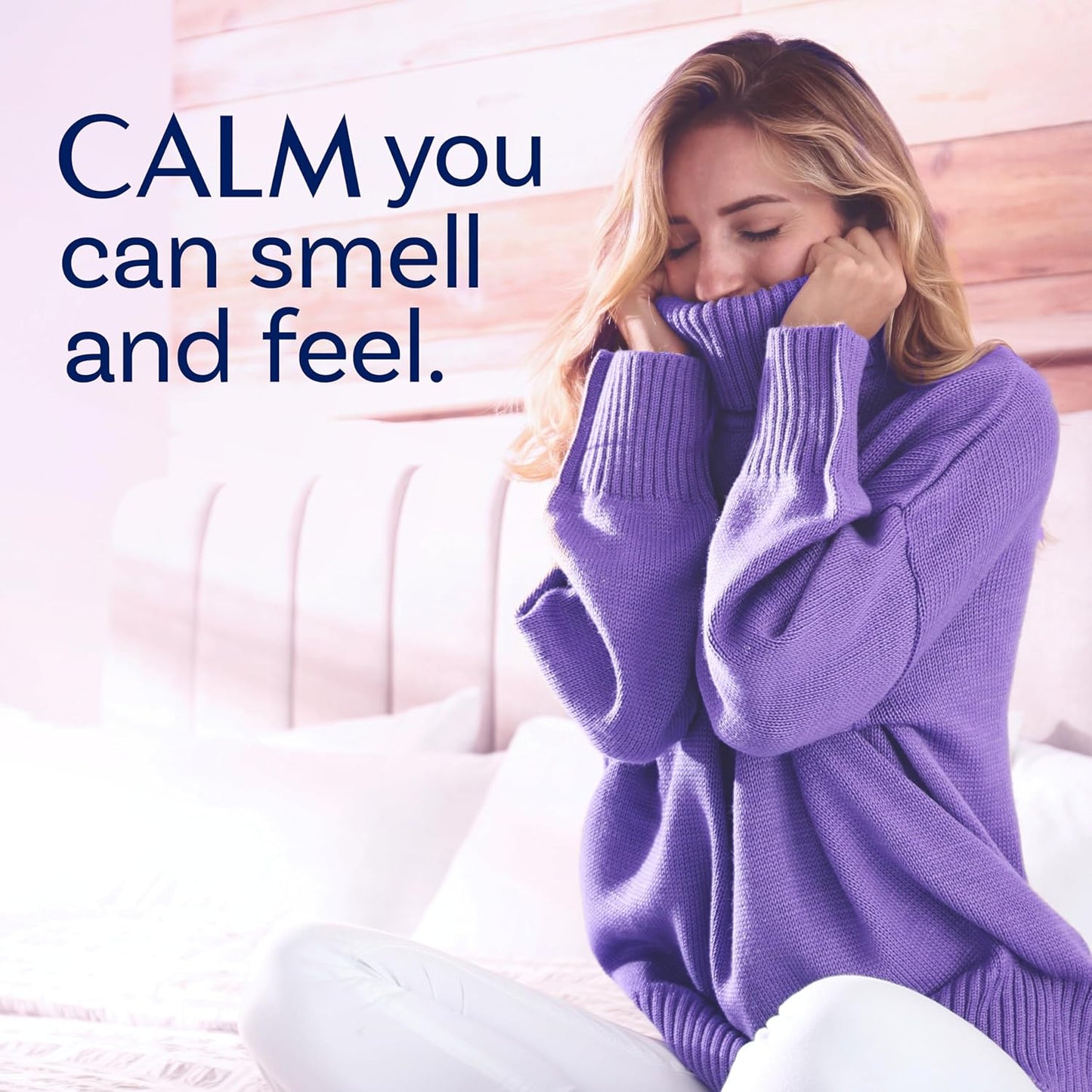 Downy Infusions - Perlas potenciadoras de aroma para lavar la ropa, calmante, aroma calmante a lavanda y vainilla a grano, 30.1 oz 853g