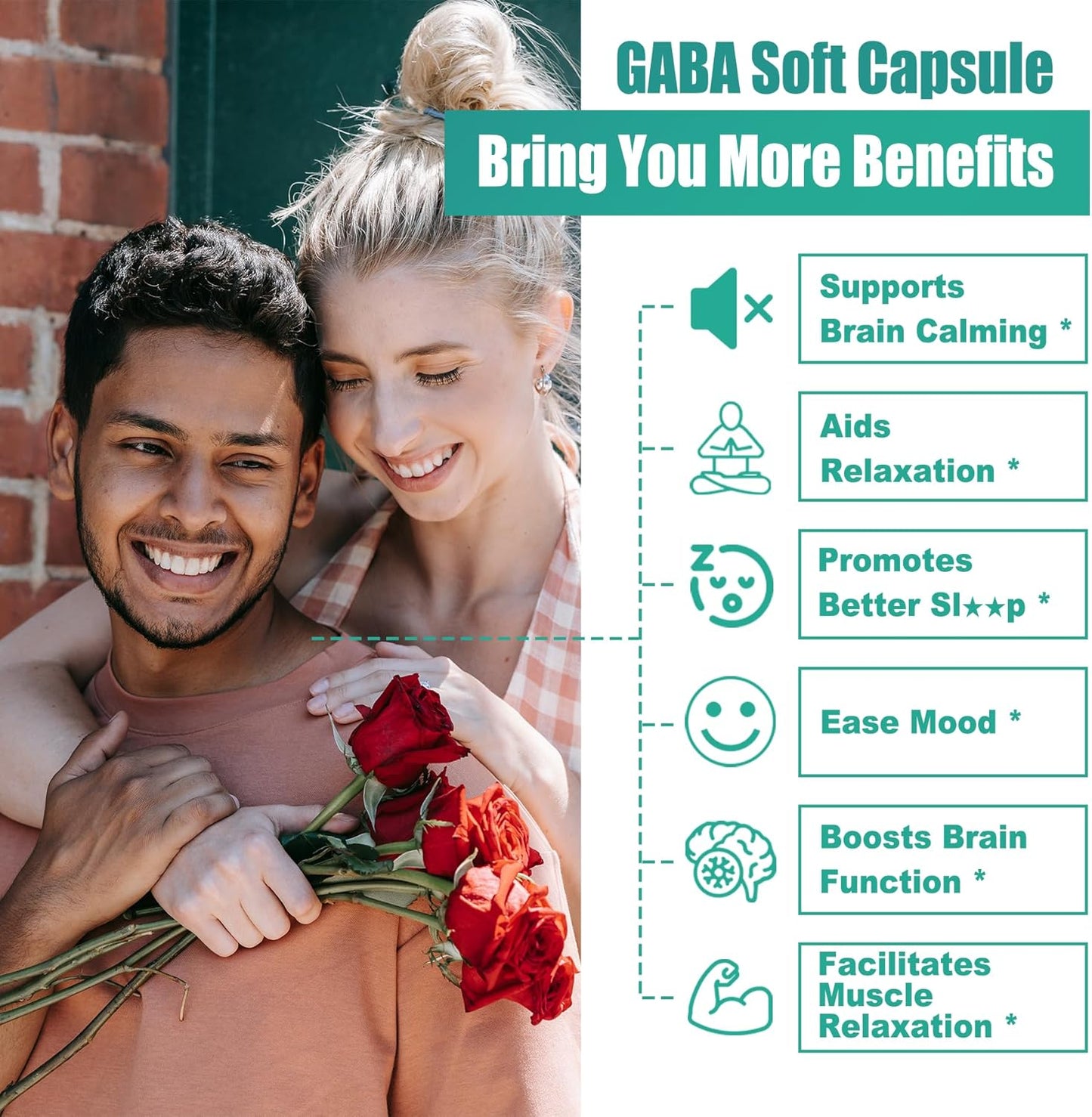 LiliCare Suplemento GABA - 1000 mg 120 softgels