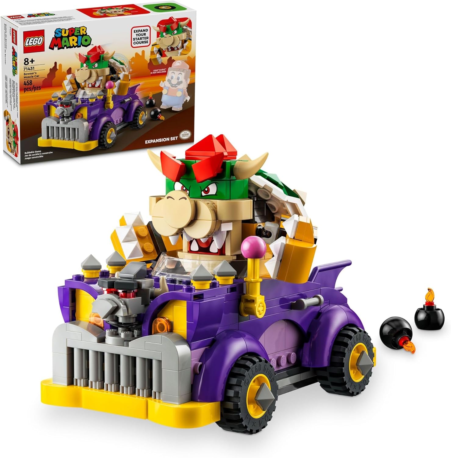 LEGO Super Mario Bowser's Muscle Car 71431 Juego de expansión