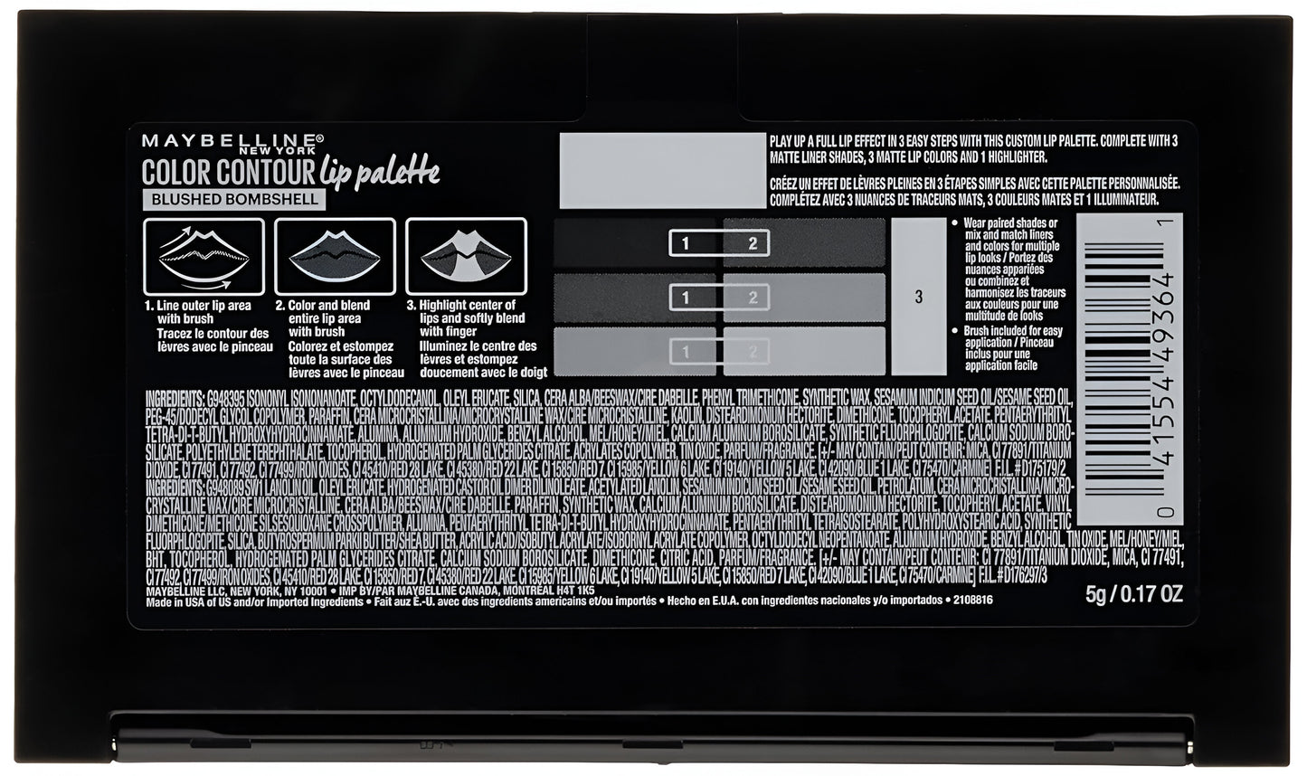Color Contour Lip 02 Palette de Maybelline