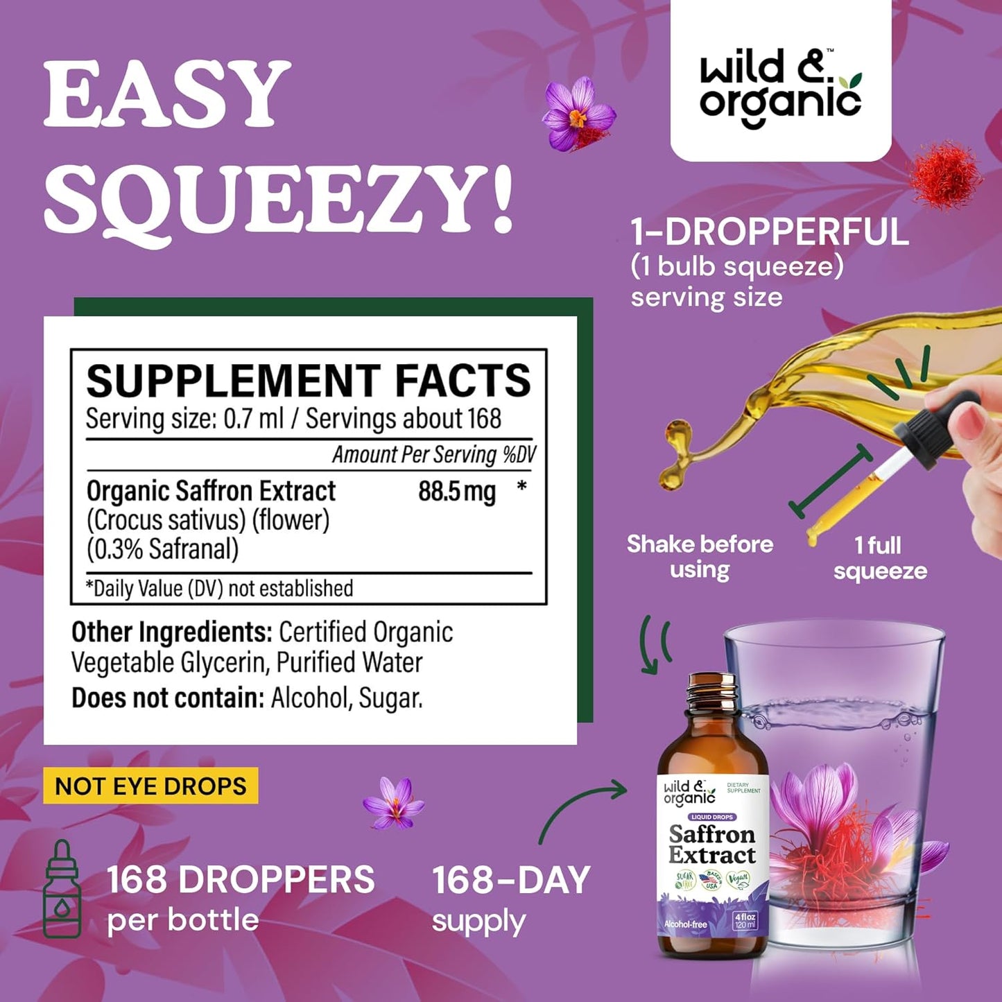 Wild & Organic - Saffron Extract, 60ml