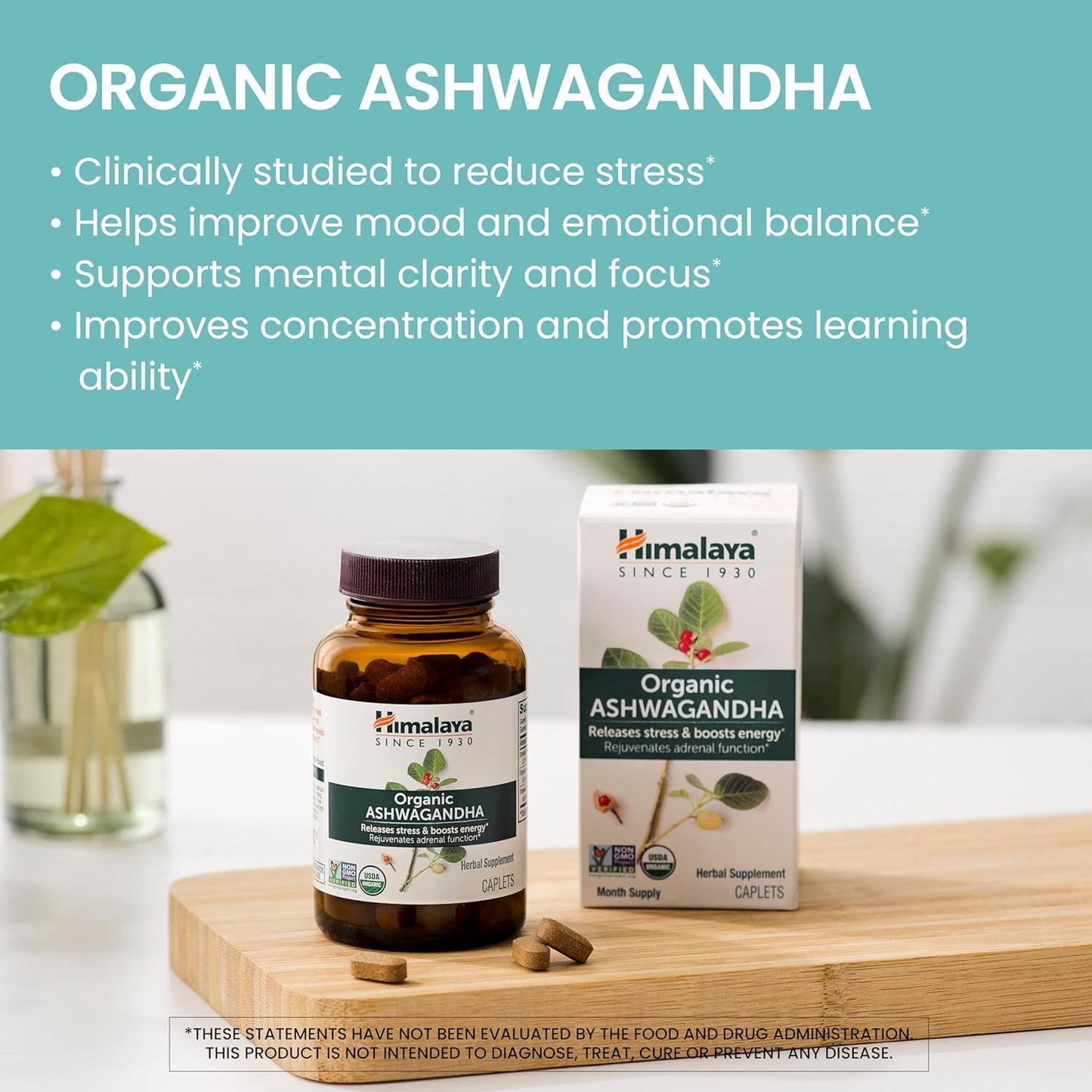 Himalaya - Organic Ashwagandha 90 capsulas