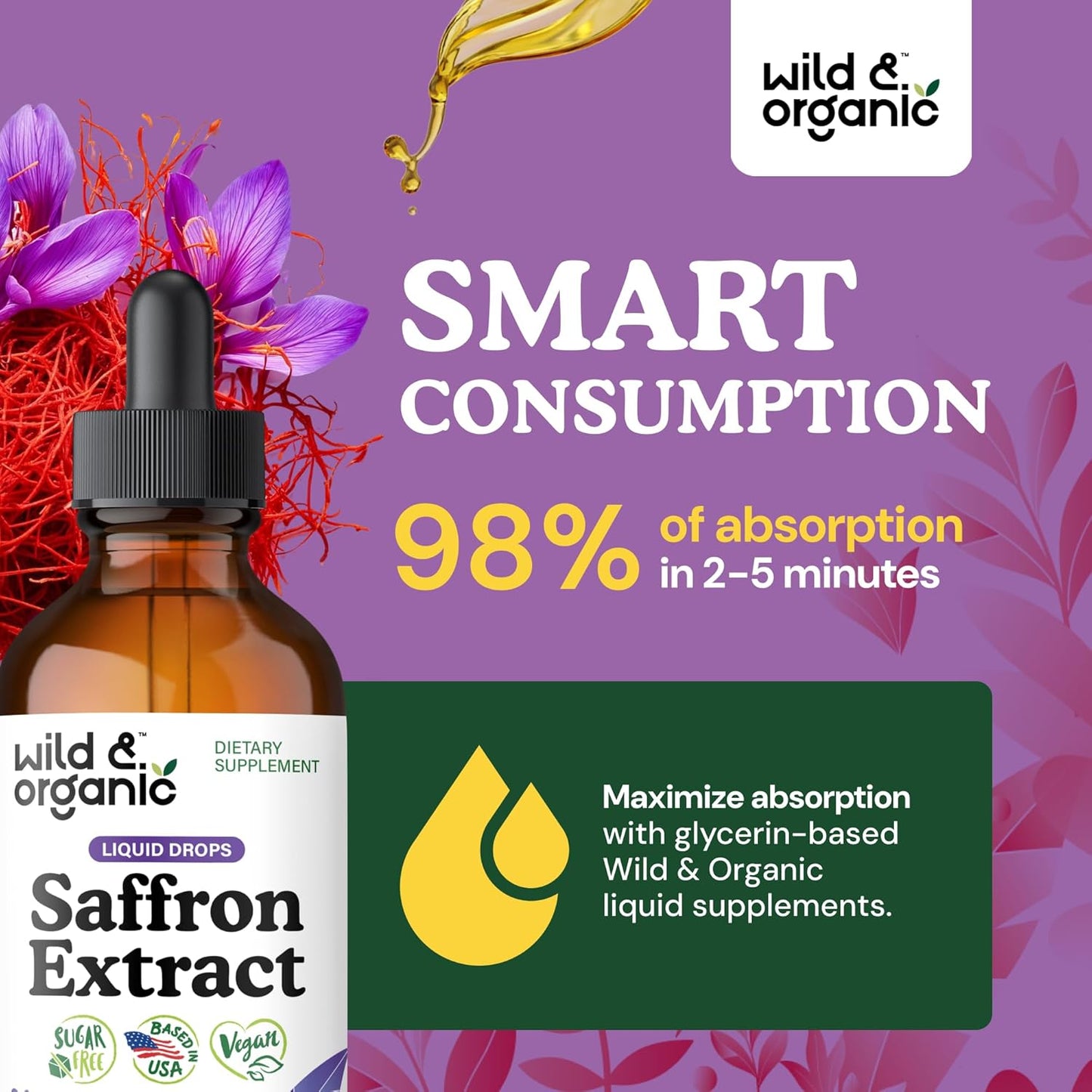 Wild & Organic - Saffron Extract, 60ml