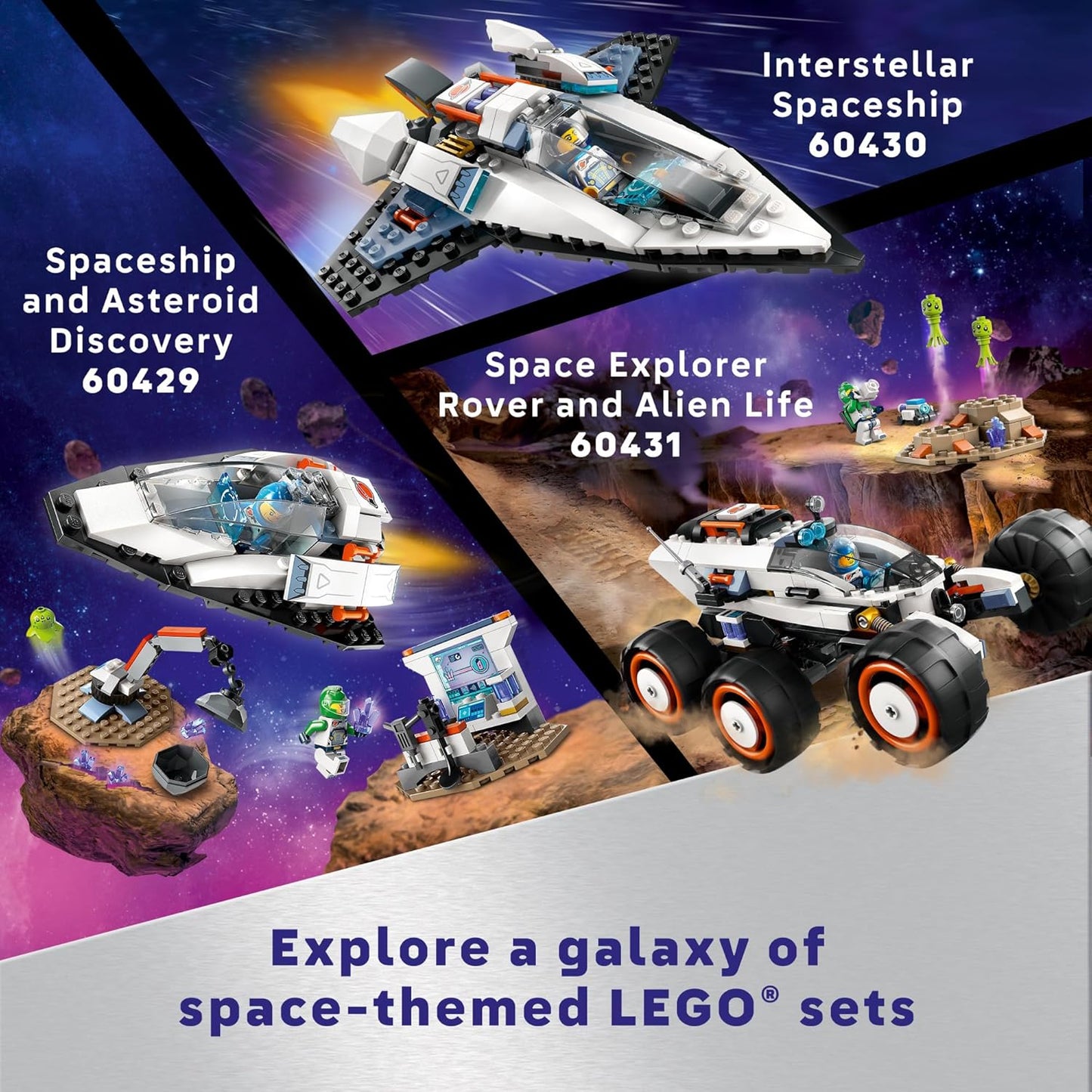 LEGO City Nave Espacial Interestelar de Juguete para Niños, 60430