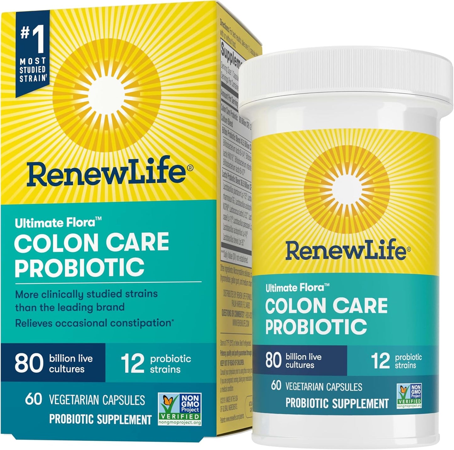 RenewLife - Ultimate Flora Colon care probiotico 60 capsulas
