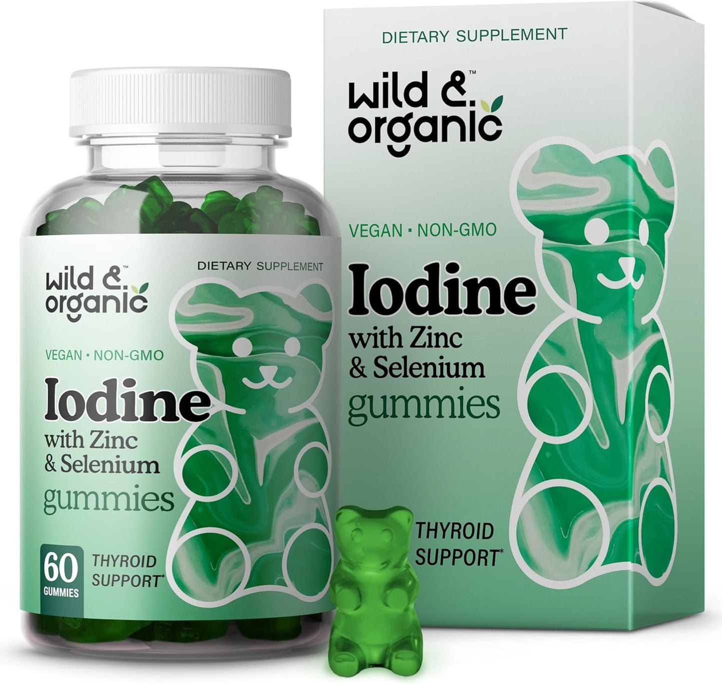 Wild & Organic - Iodine con Zinc y Selenium - 60 gummies