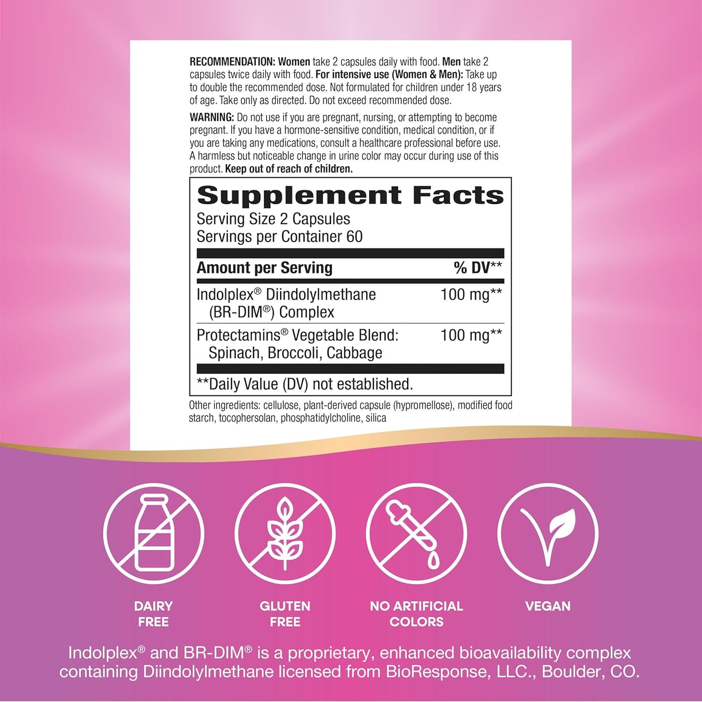 Nature's Way DIM-plus fórmula metabolismo de estrógeno, 120 cápsulas