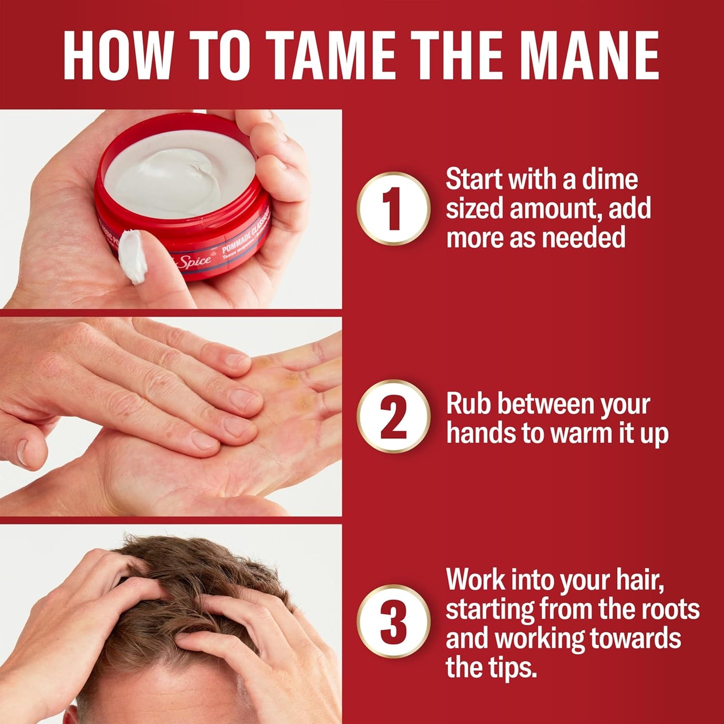 Old Spice Masilla para peinar el cabello que se mantiene en su lugar para hombres, alta sujeción con muy bajo brillo, 2.22 oz