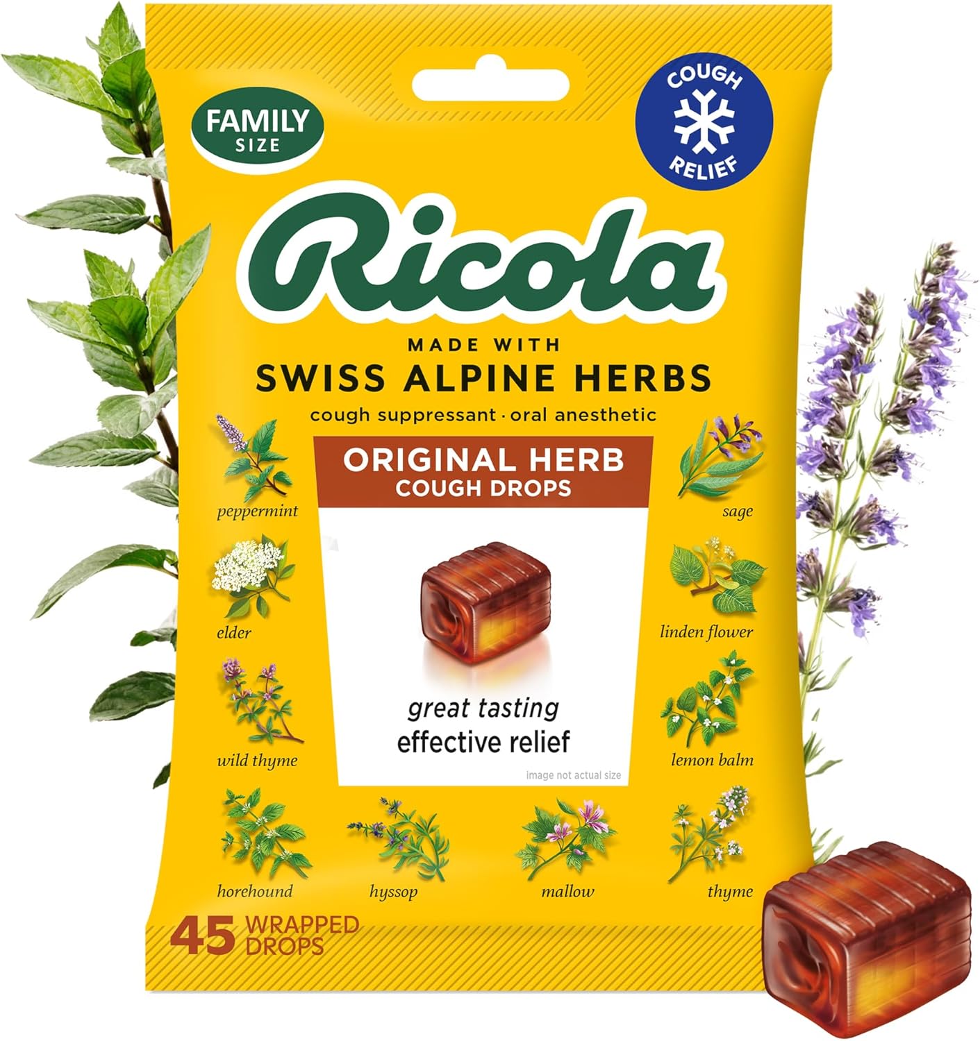 Ricola - pastillas masticables de hierbas naturales para la tos